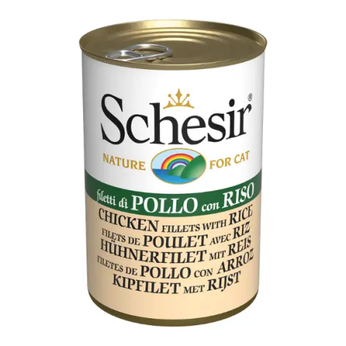Hrana umeda pentru pisici Schesir Pui-Orez 140gr