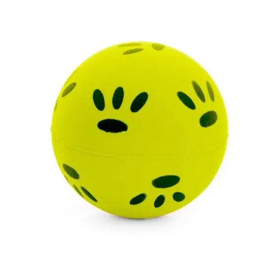 Jucarie pentru caini Petro Minge Soft galbena 7,2 cm