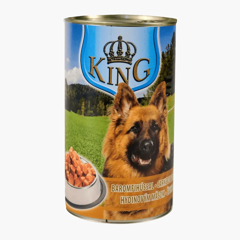 King Dog - conserva cu carne de pasare - 1240g