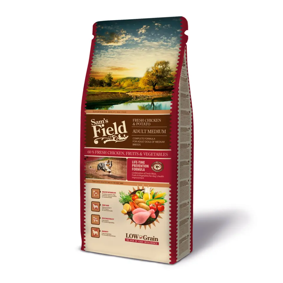 Sam's field fresh chicken & potato adult medium 13kg