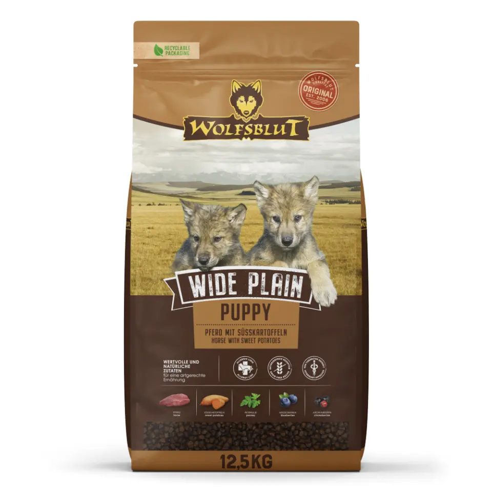Wolfsblut Wide Plain Puppy - horse 12.5 kg
