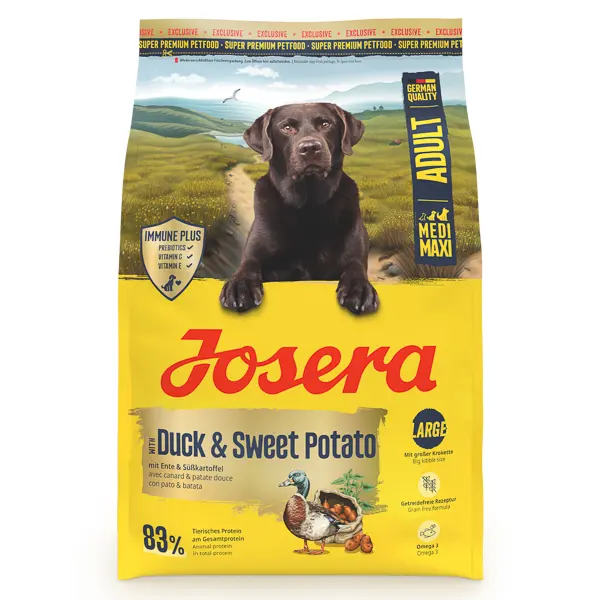 Josera Medi/Maxi Duck & Sweet Potato 3 kg (Josera Nature Energetic), EXPIRA 28.10.2026
