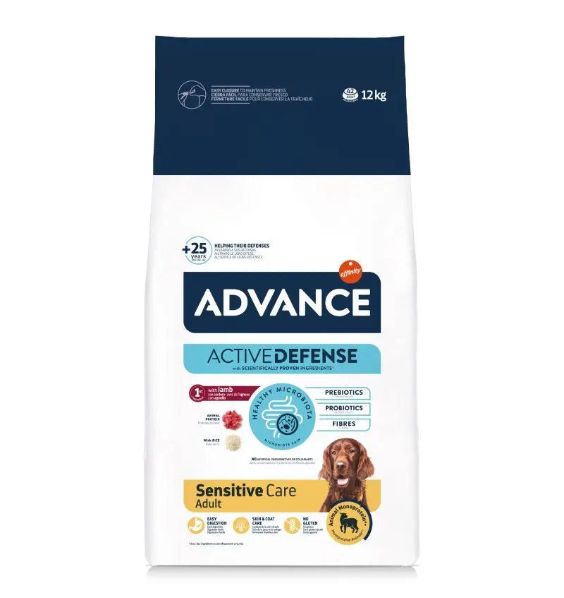 Advance Dog Sensitive, Miel si Orez, 3 kg