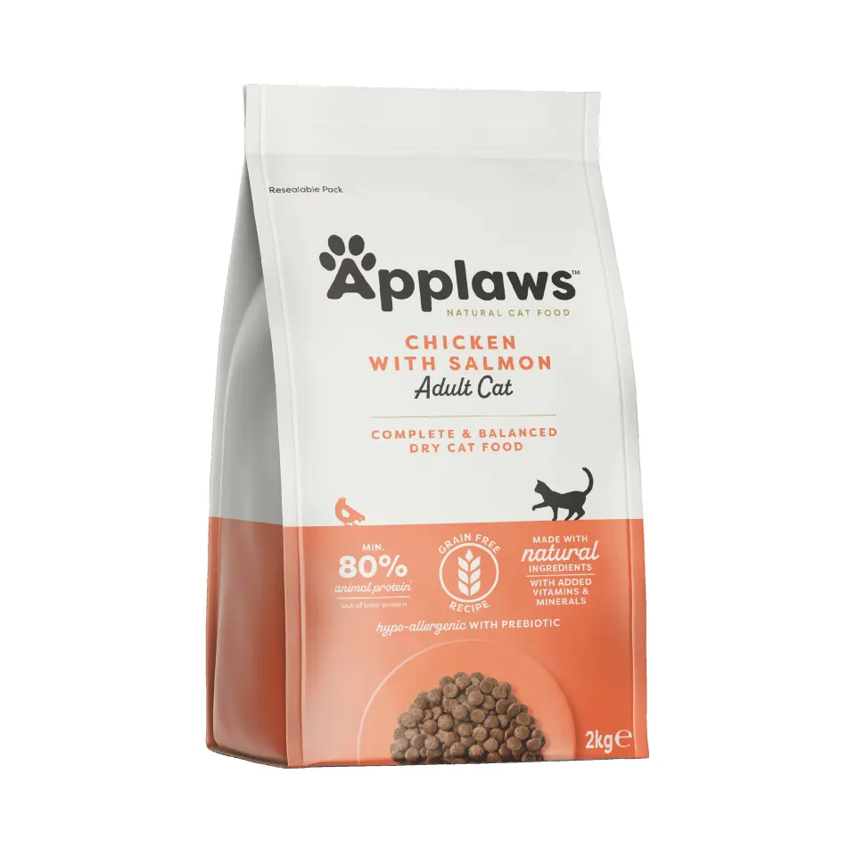 Hrana uscata pisici, Applaws Cat Adult Cu Somon si Pui, 2 kg