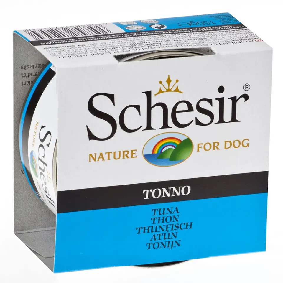 Hrana umeda caini, Hrana umeda caini, Schesir Dog Tuna, 150 g