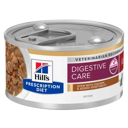 Conserva dietetica pentru pisici Hill s PD Digestive Care I D cu pui 82 gr