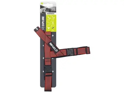 Ham pentru caini, rosu, durabil, reglabil, 3,8 cm x 75-88 cm, 3,8 cm x 68-80 cm