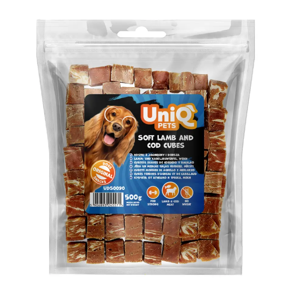 Cuburi carne miel Uniq 500 g