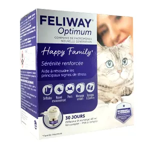 Difuzor antistres pentru pisici Feliway Optimun, plus Rezerva, 48 ml