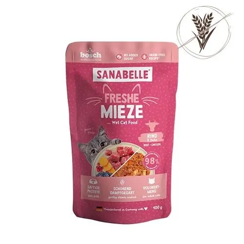 Hrana umeda pisici, Sanabelle, Vita si Pui, 100 g