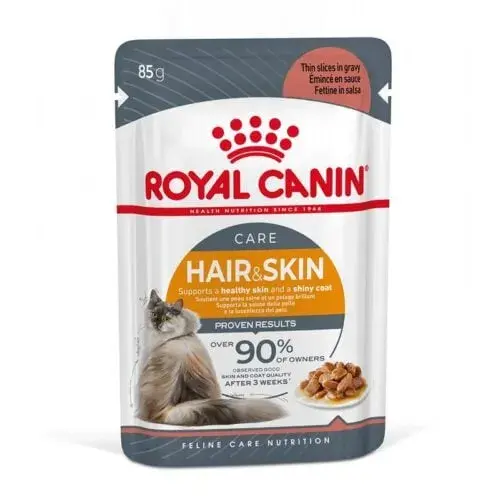 Hrana umeda pentru pisici Royal Canin Hair Skin in sos 85 g