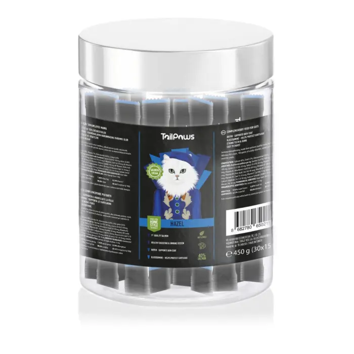 Gustare pentru pisici Tail Paws Hazel Crema cu peste 30 buc pachet