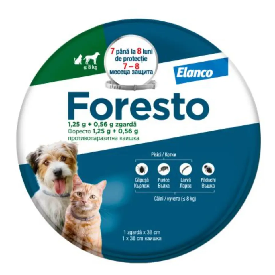Foresto, deparazitare externă câini, zgardă