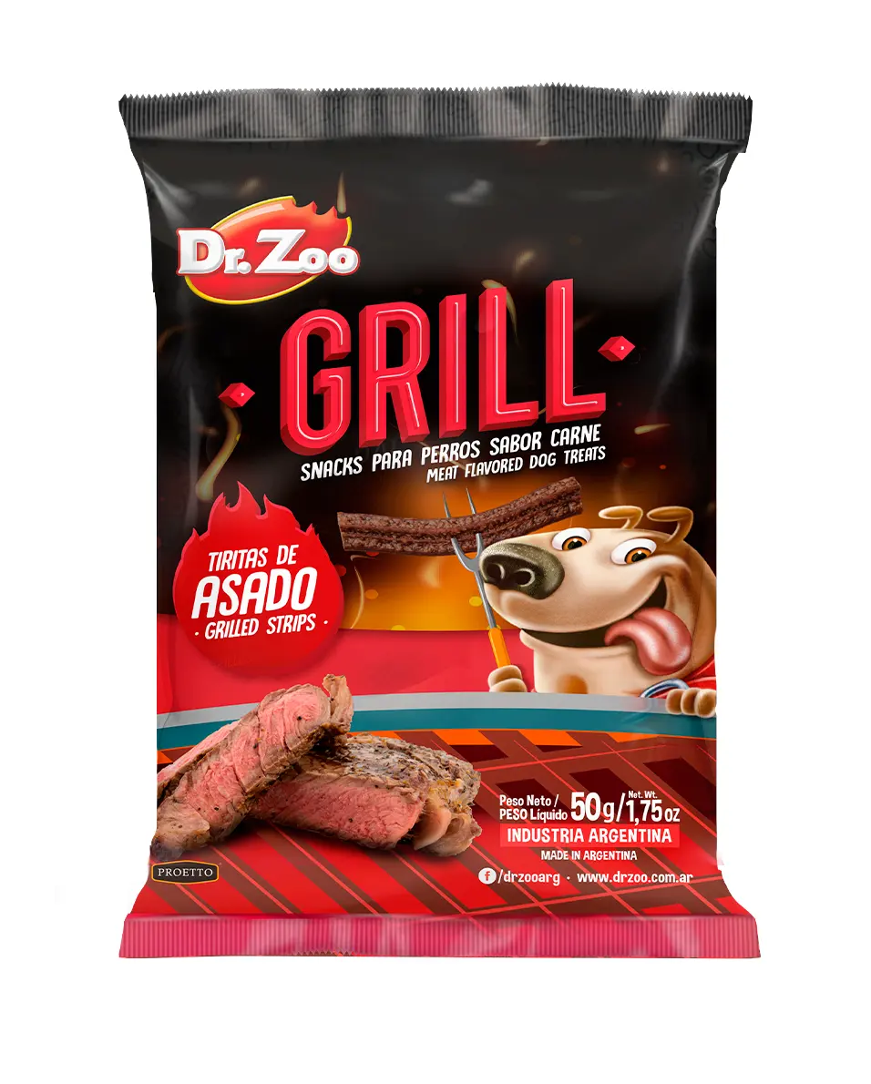 Dr Zoo GRILL, recompense caini, Grilled Strips, 50 g