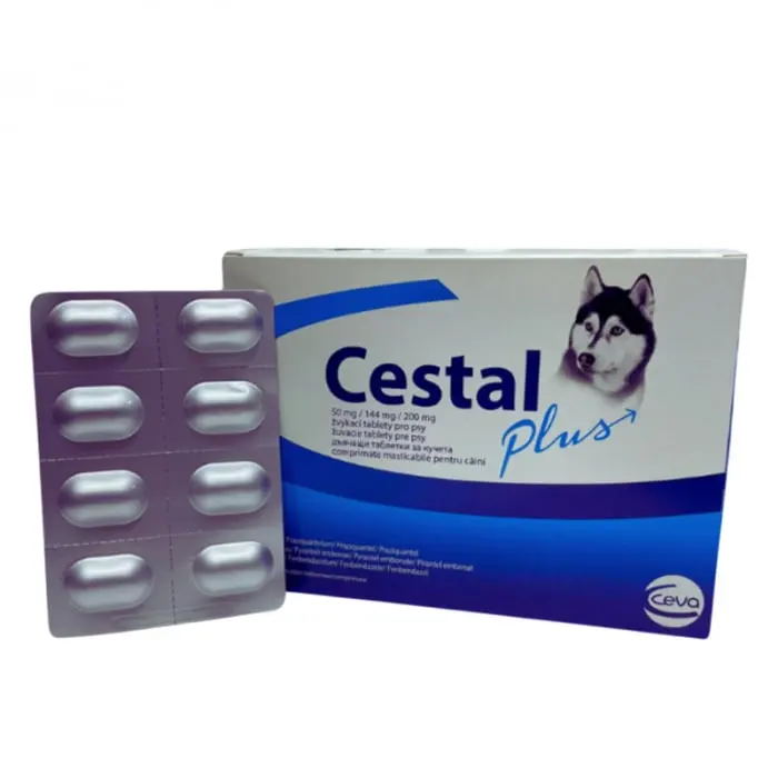 Antiparazitar intern pentru caini Cestal 8 tab folie