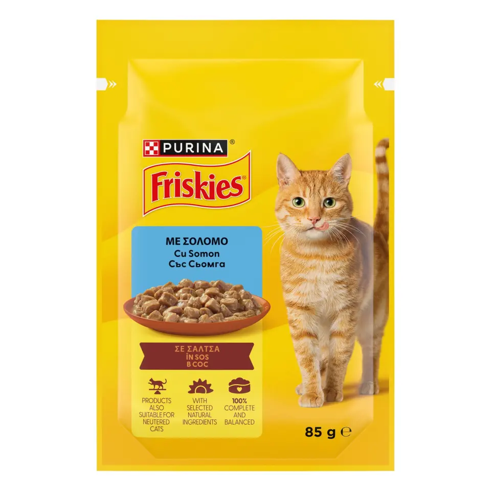 FRISKIES Adult Cat, Salmon, 85 g