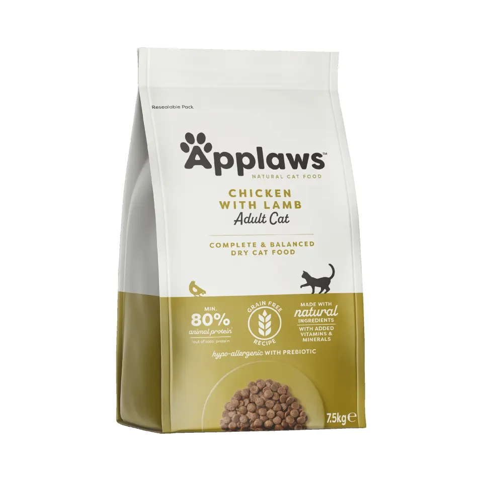Hrana uscata pisici, Applaws Cat Adult Cu Miel, 7.5 kg