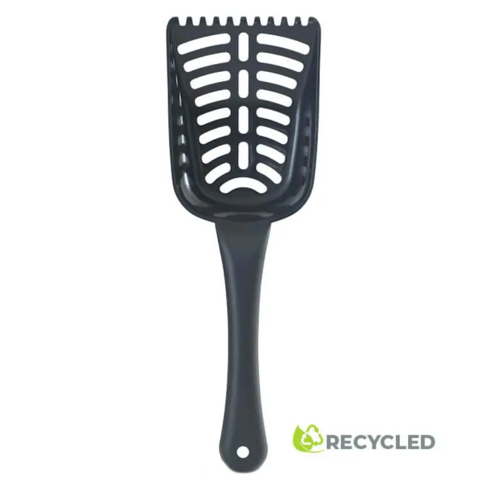 MP BERGAMO Electra Eco, lopățică litieră pisici, negru, 28x9x3 cm, 1buc