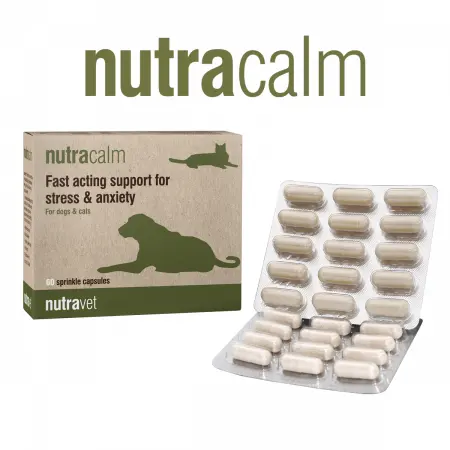 Nutravet Nutracalm supliment alimentar pentru câini și pisici 15 capsule: cu L-triptofan și GABA