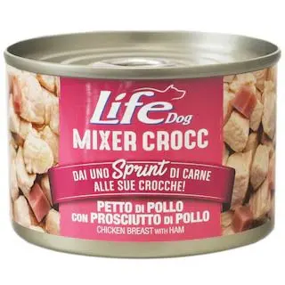 Hrana Umeda Caini, Life Dog Mixer, Piept de Pui & Sunca, 150 g