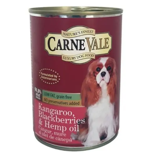 Carnevale Dog Conserva Cangur/Mure/Ulei Canepa 400 g