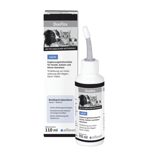 Solutie pentru sustinerea tractului gastrointestinal, DUOTOX LIQUID, Aflavet, 110ml