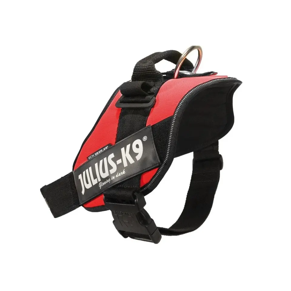 Ham K9 Power, rosu, ergonomic, impermeabil, 58-76 cm, pentru caini cu greutate de 14-25 kg