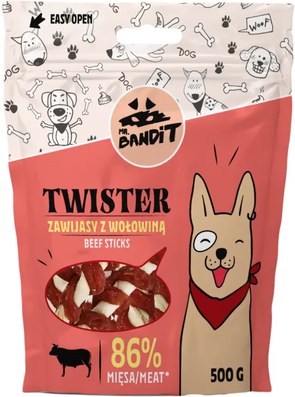 Mr. Bandit Twister, Vita, 500 g