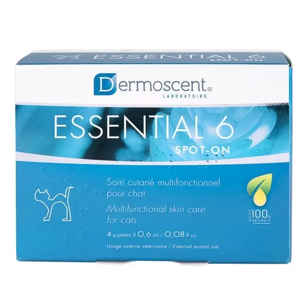 Dermoscent Essential 6 Spot-On Pisica, 4 pipete