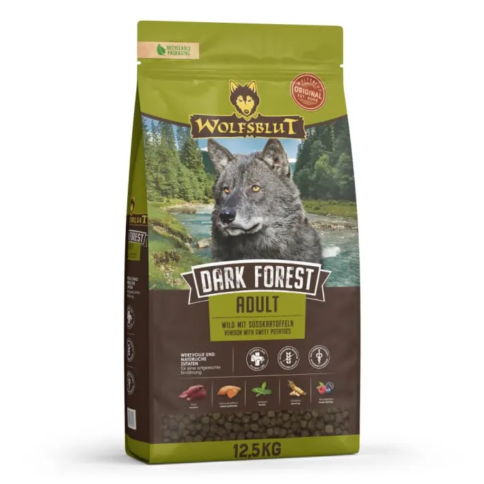 Hrana uscata pentru caini Wolfsblut Wide Plain Adult cu carne de cal 12,5 kg