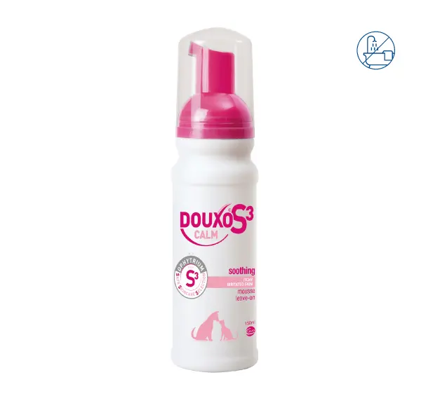 Sampon uscat, Douxo S3 Calm Mousse, 150 ml