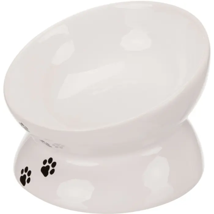 Castron ceramic pentru pisici Trixie Alb 0,15L 13 cm