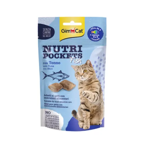 Recompense pentru pisici Gimcat Nutri Pockets cu ton 60 g