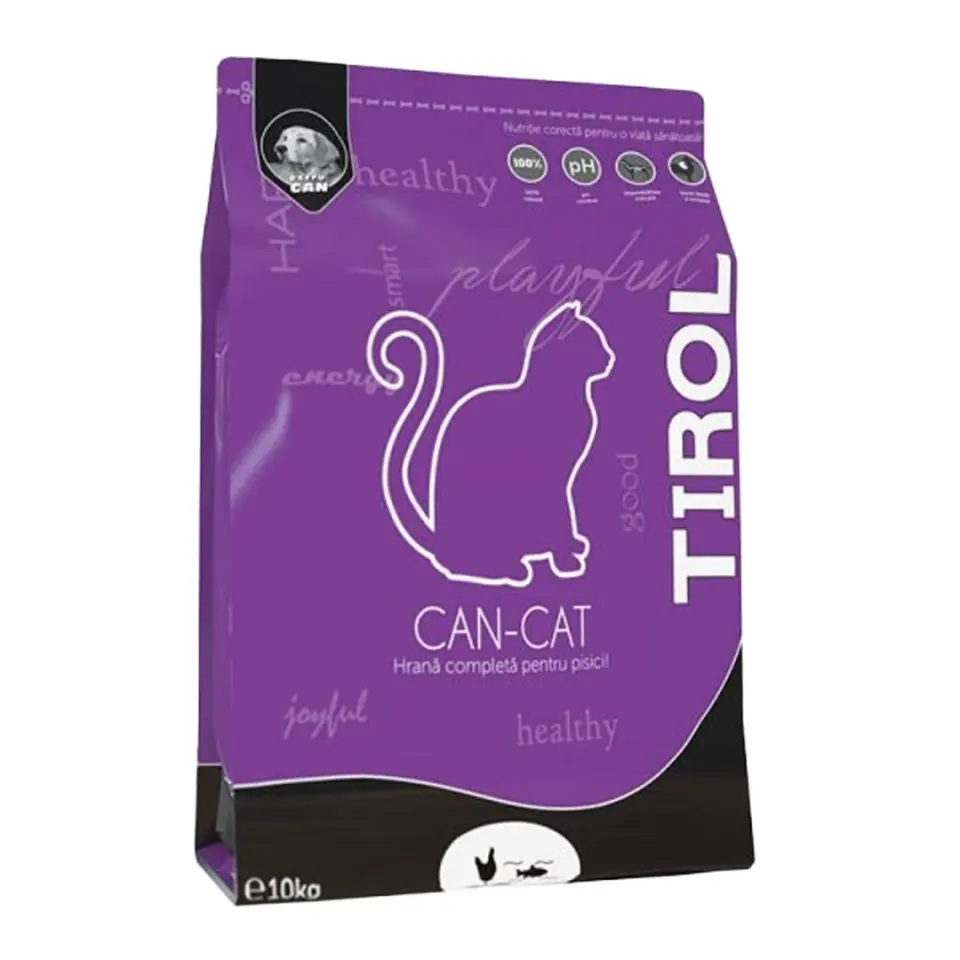 Extru-Can Tirol Can Cat, hrana uscata pentru pisici adulte, cu ficat de pui si peste, 10 kg