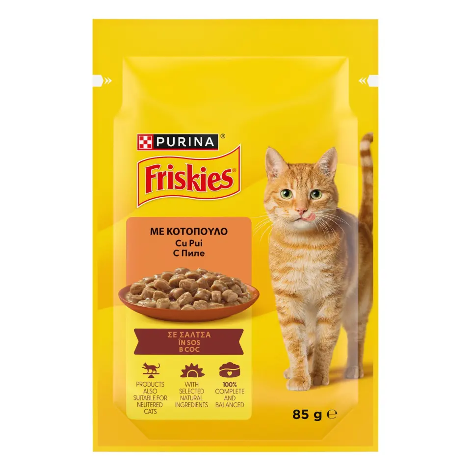 FRISKIES Adult Cat, Chicken, 85 g