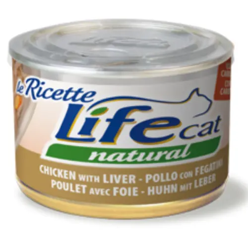 Hrana Umeda Pisici, Life Cat, Pui, Ficat & Morcov, 150 g