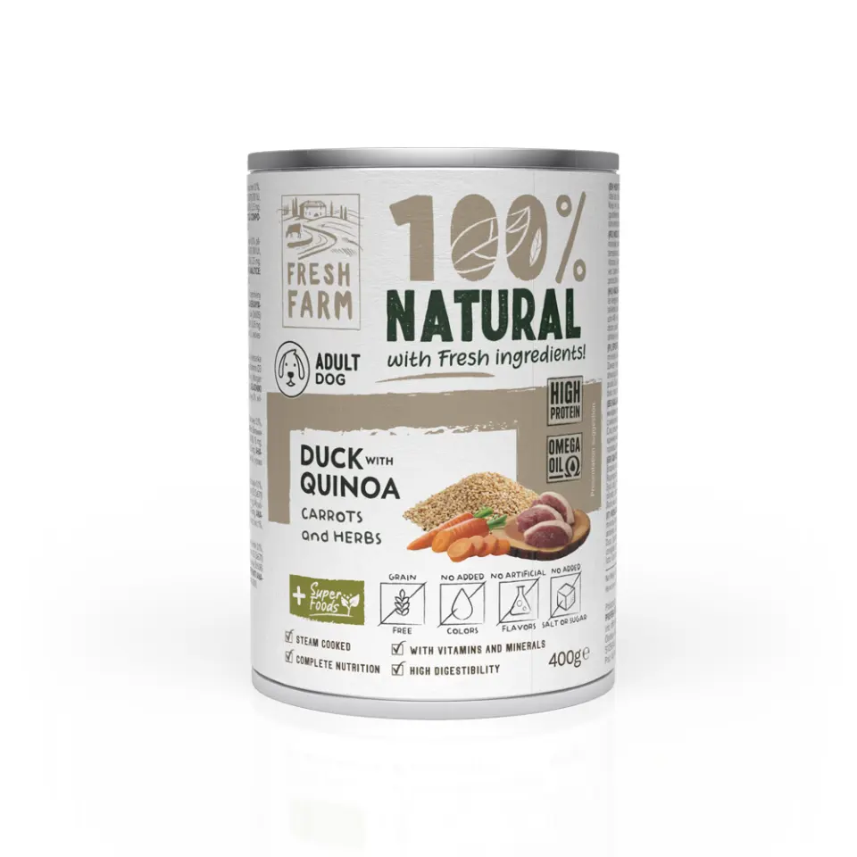 Fresh Farm Coarse pate with duck, quinoa, carrots and herbs 400 gr