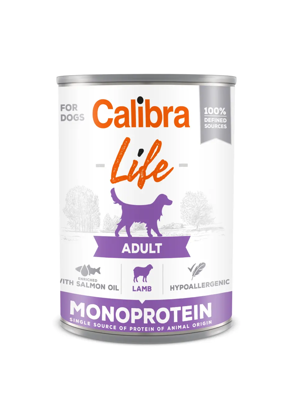 Hrana umeda caini, Calibra Dog Life Adult Lamb, 400 g