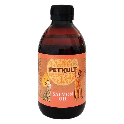 Ulei de somon pentru caini si pisici Petkult, 300 ml
