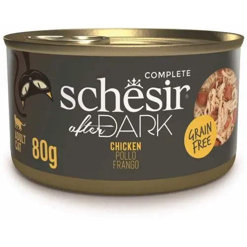 Hrana umeda pisici, Schesir After Dark Cat Wholefood Pui, 80 g