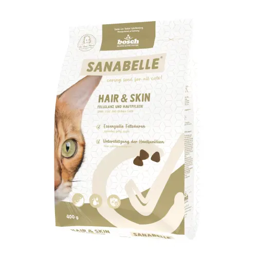 Hrana uscata pisici, Sanabelle Hair and Skin, 400 g