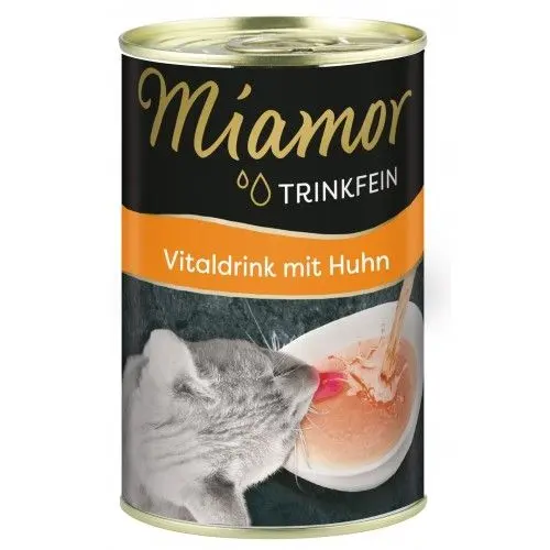 Hrana umed-lichida pisici, Miamor Vital Drink cu pui, 135 ml