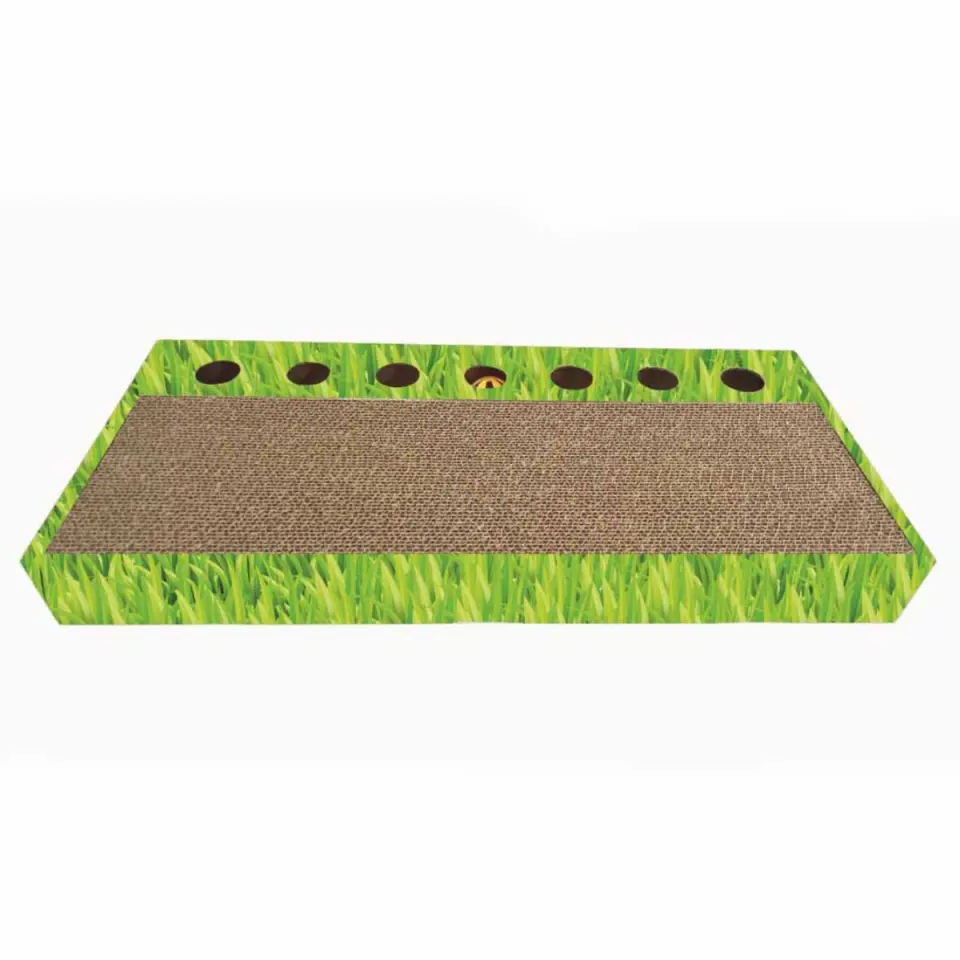 AGILITY Ball Maze 3, scratcher interactiv pisici, carton, verde, 48.26x22.22x5.08cm