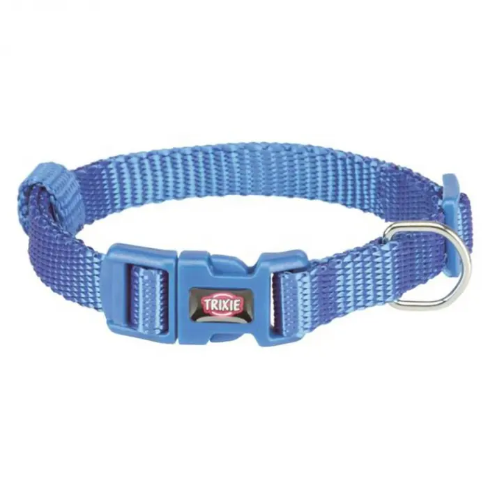 Zgarda pentru caini Premium Albastra XS-S 22-35 cm 10 mm