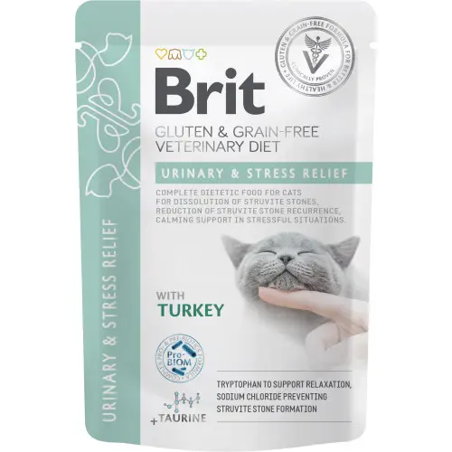 Hrana umeda pentru pisici plic Brit Grain Free VD Dizolvare struviti 85 gr