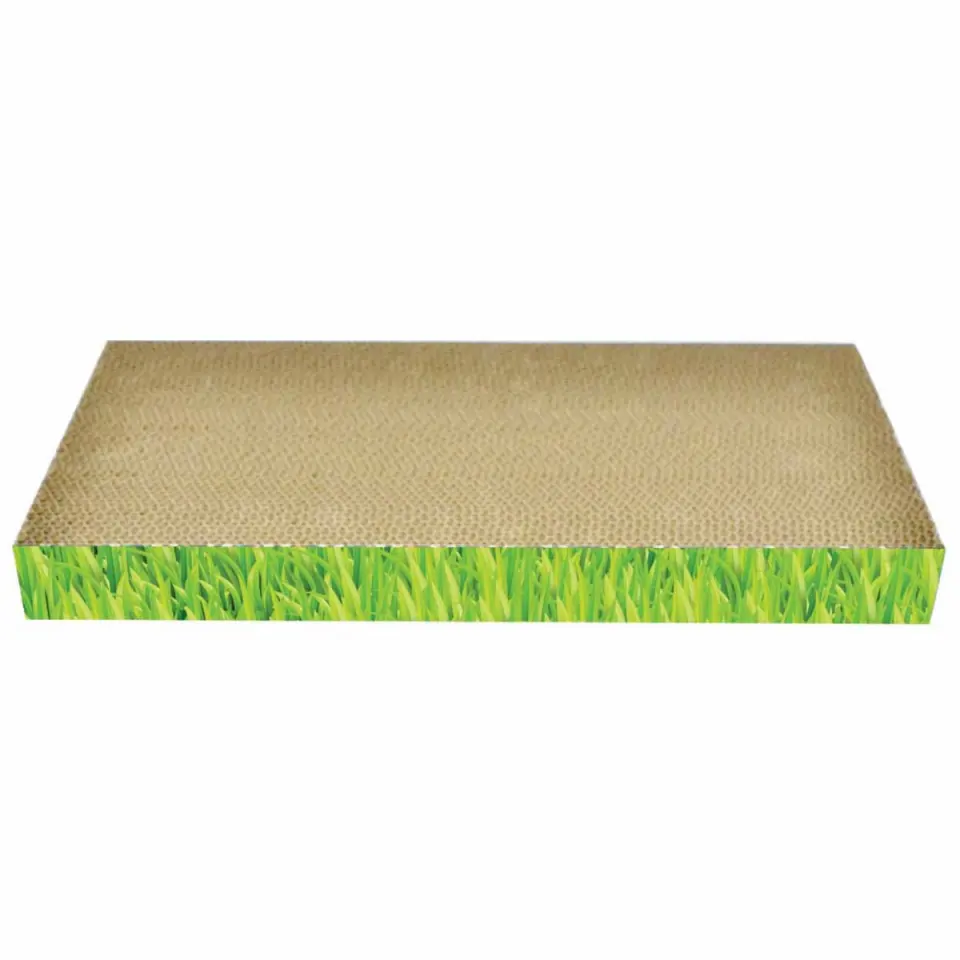AGILITY Placa 1, scratcher pisici, carton, verde, 48.26x22.86x5.08cm