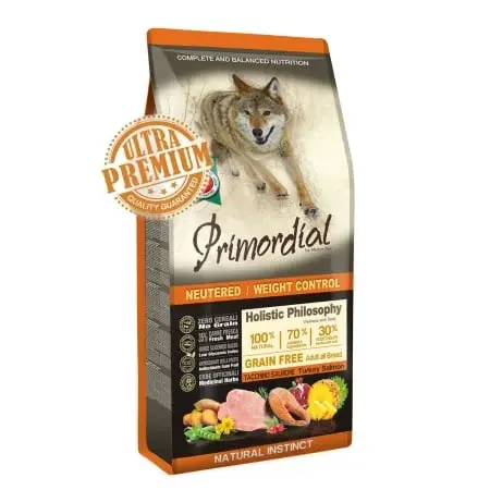Hrana uscata pentru caini Primordial Grain-Free cu curcan somon 12 kg