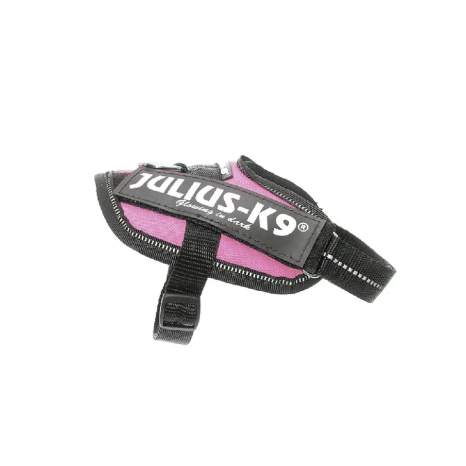 Ham ergonomic K9 Power Baby, roz, impermeabil, reflectorizant, 29-36 cm