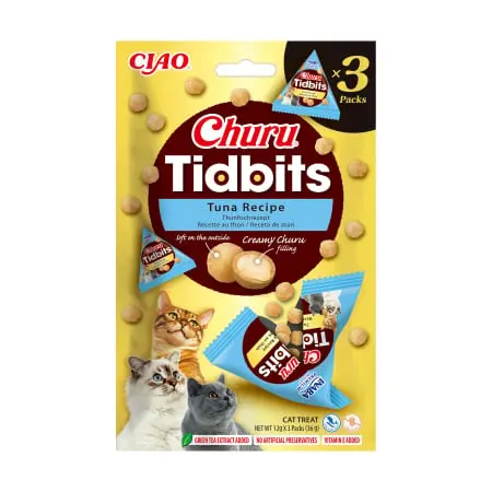 Churu Cat Tidbits Recompense pentru Pisici cu Ton 3 Buc