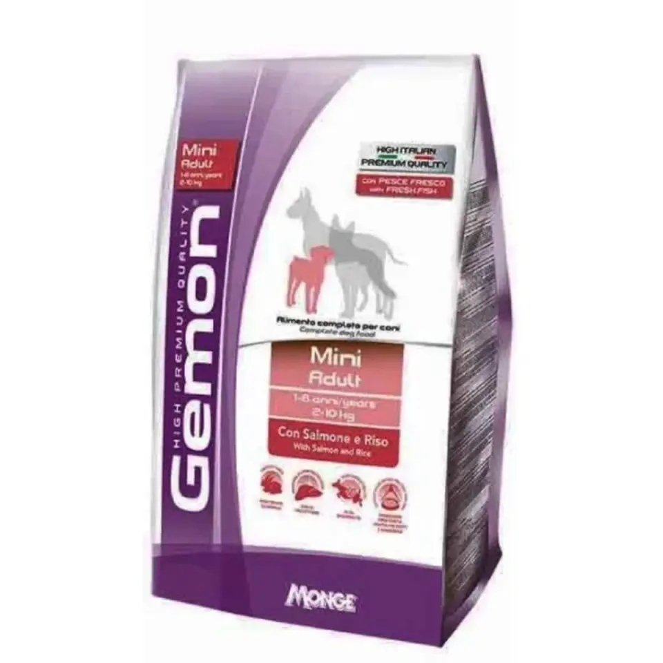 GEMON Breeders Mini Adult, XS-S, Somon și Orez, hrană uscată câini, 20kg